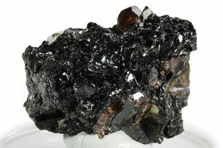 Fluorescent Zircon Crystal in Biotite Schist - Norway #351535