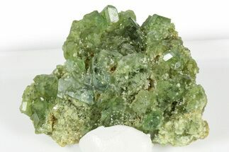 Gemmy Green Demantoid Garnet Cluster - Madagascar #351957