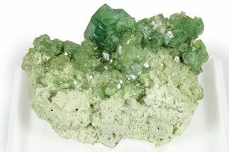 Gemmy Green Demantoid Garnet Cluster - Madagascar #352026