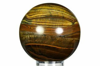 Polished Tiger's Eye Sphere - Top Quality #352418