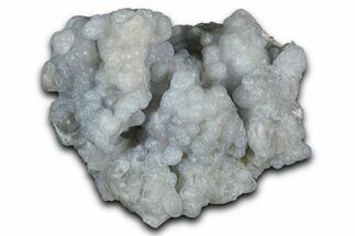 Botryoidal Blue Chalcedony Pseudomorph After Anhydrite - Peru #352444