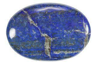 Polished Lapis Lazuli Palm Stone - Pakistan #352543