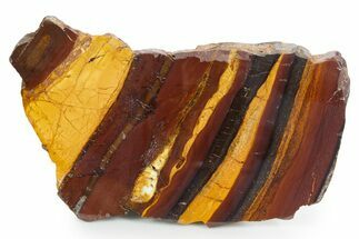 Polished Desert Sunset Banded Iron Slab #353838