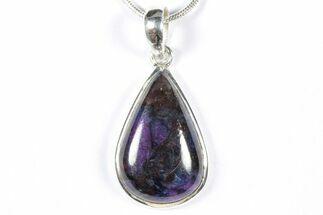 Polished Sugilite Pendant (Necklace) - Sterling Silver #354006
