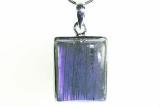 Brilliant Blue Labradorite Pendant with Chain #353898