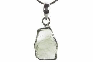 Green Moldavite Tektite Pendant ( g) - Czech Republic #353970
