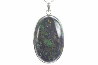 Stunning Malachite and Azurite Pendant - Sterling Silver #353979