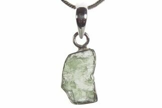 Green Moldavite Tektite Pendant ( g) - Czech Republic #353940