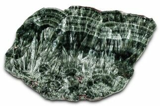 Polished Seraphinite Slab - Korshunovkiy Mine, Siberia #354235