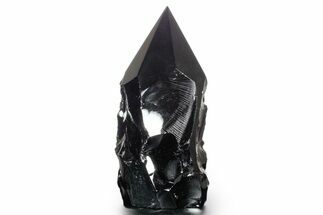 Free-Standing Polished Obsidian Point - Mexico #355049