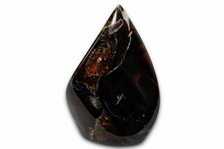 Polished Indonesian Blue Amber Flame #355798