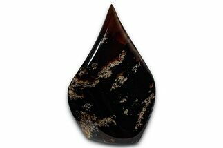 Polished Indonesian Blue Amber Flame #355810