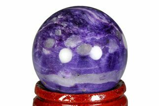 Polished Purple Charoite Sphere - Siberia #355782