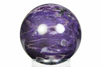 Polished Purple Charoite Sphere - Siberia #355787