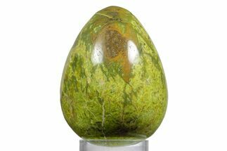 Polished Green Opal Egg - Madagascar #356172