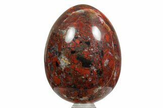 Polished Brecciated Red Jasper Egg - South Africa #356291