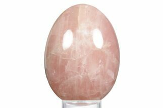 Polished Rose Quartz Egg - South Dakota #356261