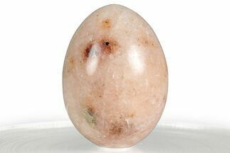 Polished Pink Calcite Egg - Utah #356446
