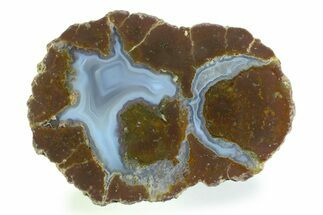 Colorful Polished Thunderegg Half - Nevada #337807