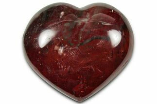 Polished Triassic Petrified Wood Heart - Madagascar #355641
