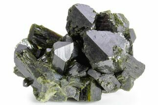 Stunning Epidote Crystal Cluster - Peru #358443