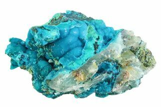 Vibrant Teal Chrysocolla Formation - Peru #358669