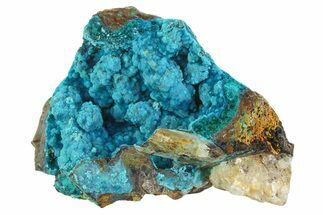 Vibrant Teal Chrysocolla Formation - Peru #358673