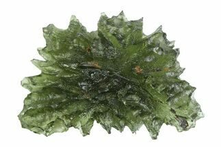 Green Moldavite Tektite ( g) - Besednice, Czech Republic #359251
