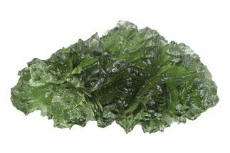 Green Moldavite Tektite ( g) - Besednice, Czech Republic #359256