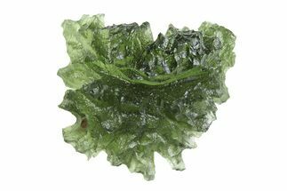 Green Moldavite Tektite ( g) - Besednice, Czech Republic #359259