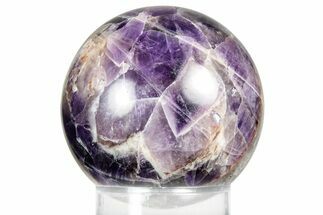 Polished Chevron Amethyst Sphere - India #359821