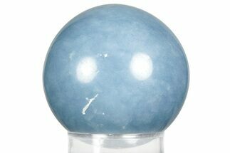 Polished Angelite (Blue Anhydrite) Sphere - India #359839