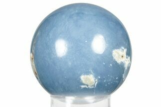 Polished Angelite (Blue Anhydrite) Sphere - India #359840