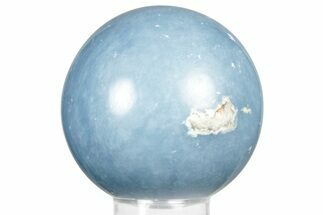 Polished Angelite (Blue Anhydrite) Sphere - India #359841