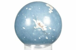 Polished Angelite (Blue Anhydrite) Sphere - India #359852