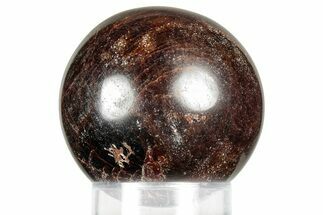 Polished Almandine Garnet Sphere - India #359909