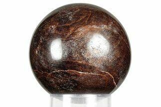 Polished Almandine Garnet Sphere - India #359915