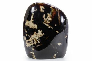 Tall Free-Standing Polished Indonesian Blue Amber #359562