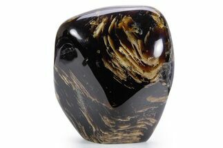 Tall Free-Standing Polished Indonesian Blue Amber #359568
