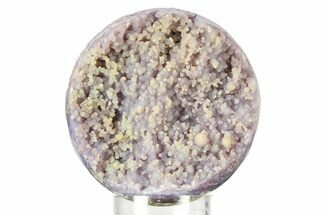 Polished Purple Botryoidal Grape Agate Sphere - Indonesia #360088