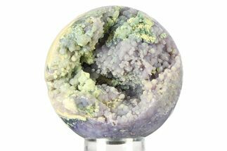 Polished Purple Botryoidal Grape Agate Sphere - Indonesia #360096