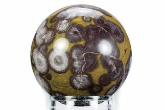 Polished Morgan Hill Poppy Jasper Sphere - California #360366