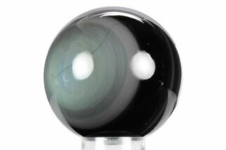 Polished Rainbow Obsidian Sphere - California #360410