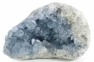 Sparkling Celestine (Celestite) Geode Section - Madagascar #358956