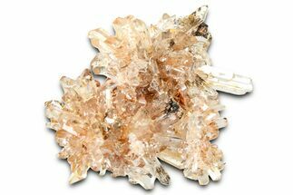 Sparkling Orange Creedite Crystal Cluster - Durango, Mexico #360623