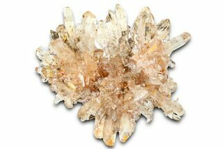 Sparkling Orange Creedite Crystal Cluster - Durango, Mexico #360626