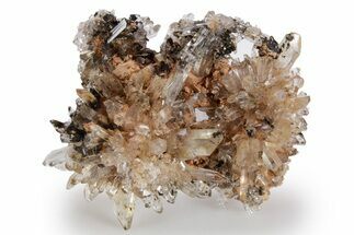 Sparkling Orange Creedite Crystal Cluster - Durango, Mexico #360611