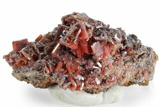 Fiery, Red-Brown Wulfenite Cluster - Kuruktag Mountains, China #361010