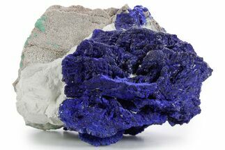 Huge Vibrant Blue Azurite Sun Formation on Siltstone - Australia #361228