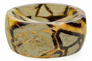 Polished Septarian Dish - Madagascar #361395